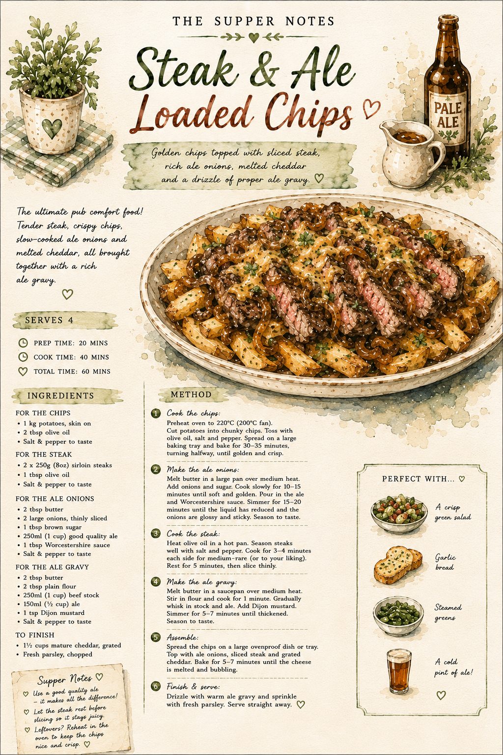 Steak & Ale Loaded Chips Recipe Page