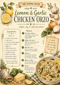 Lemon & Garlic Chicken Orzo 🍋