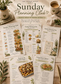 The Sunday Planning Club – Weekly Meal Plan Bundle 1