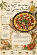 Mediterranean Feta & Jamón Omelette | Printable Recipe Page