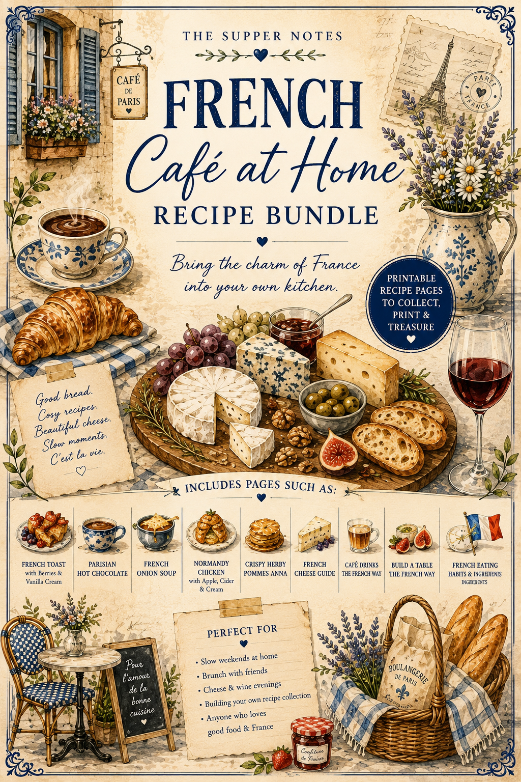 French Café at Home Recipe Bundle